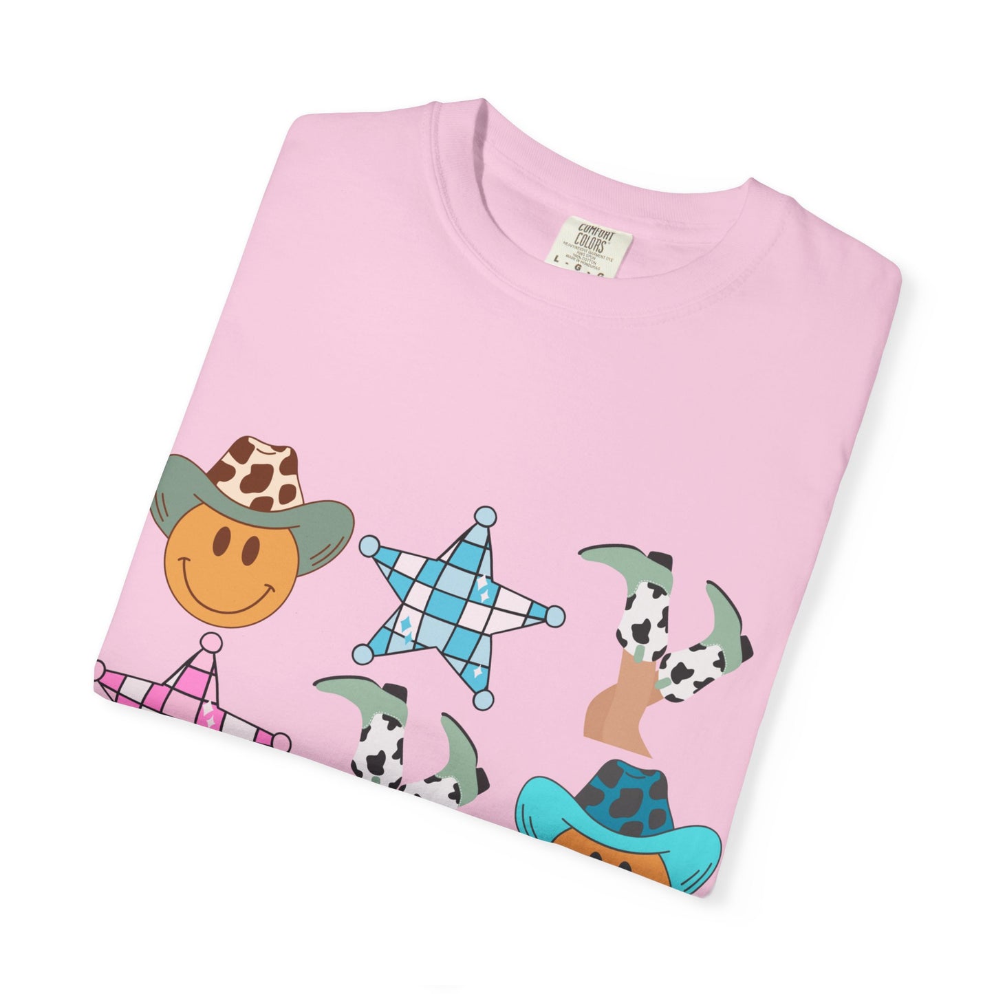 Cheerful Cowboy T-Shirt, Unisex Graphic Tee, Funny Summer Shirt, Casual Gift for Animal Lovers, Vacation Outfit, Fun Beach Wear
