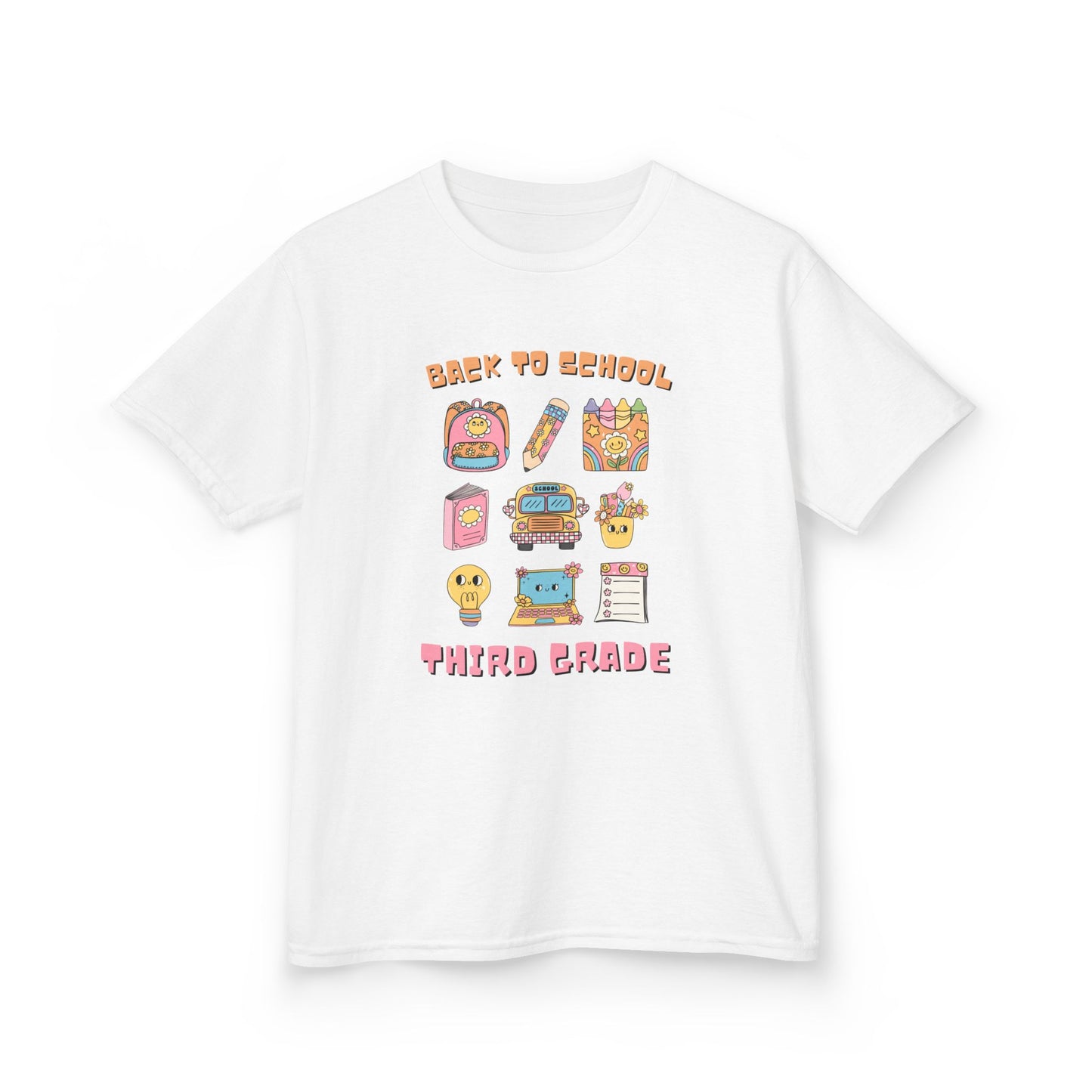 Back to School Kids Tee, Third Grade Shirt, Cute Kid's T-Shirt, Fun Classroom Apparel, School Outfit, Teacher Gift, Educational Wear