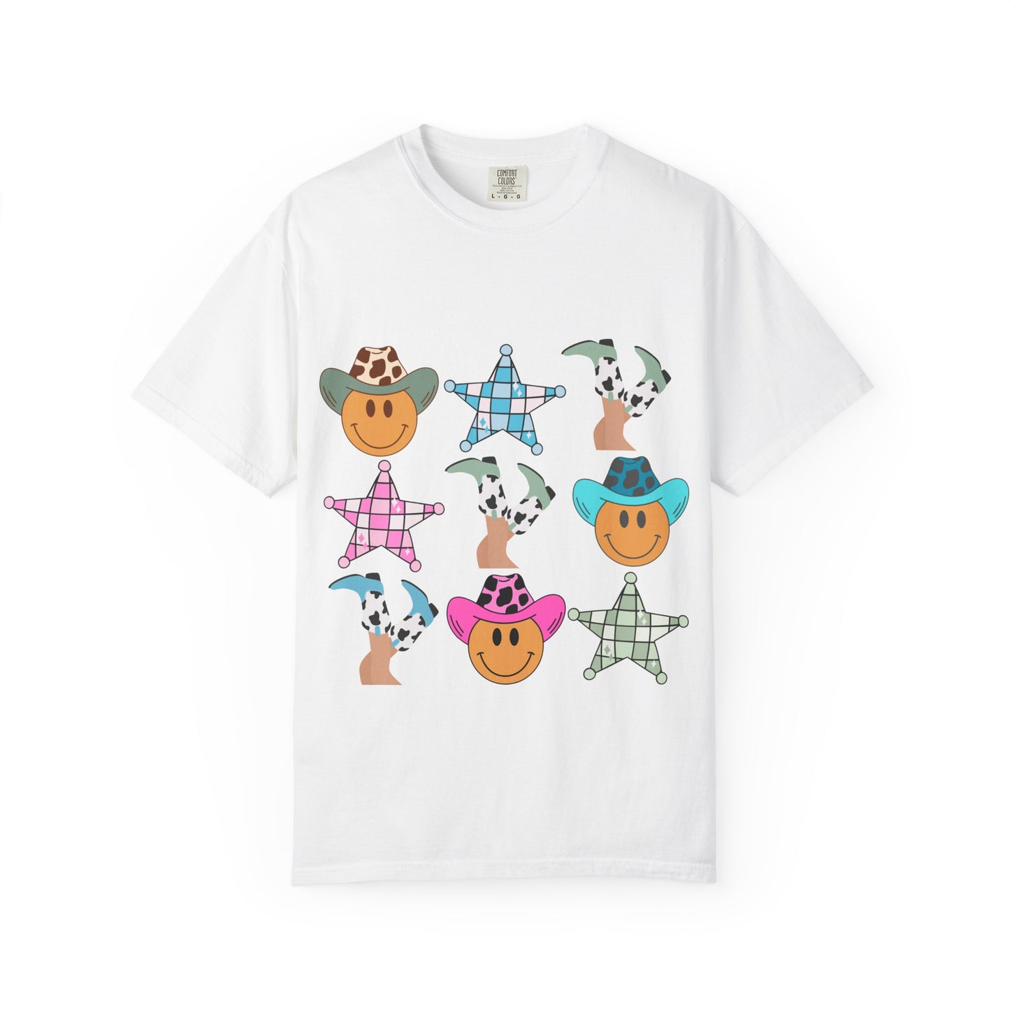 Cheerful Cowboy T-Shirt, Unisex Graphic Tee, Funny Summer Shirt, Casual Gift for Animal Lovers, Vacation Outfit, Fun Beach Wear