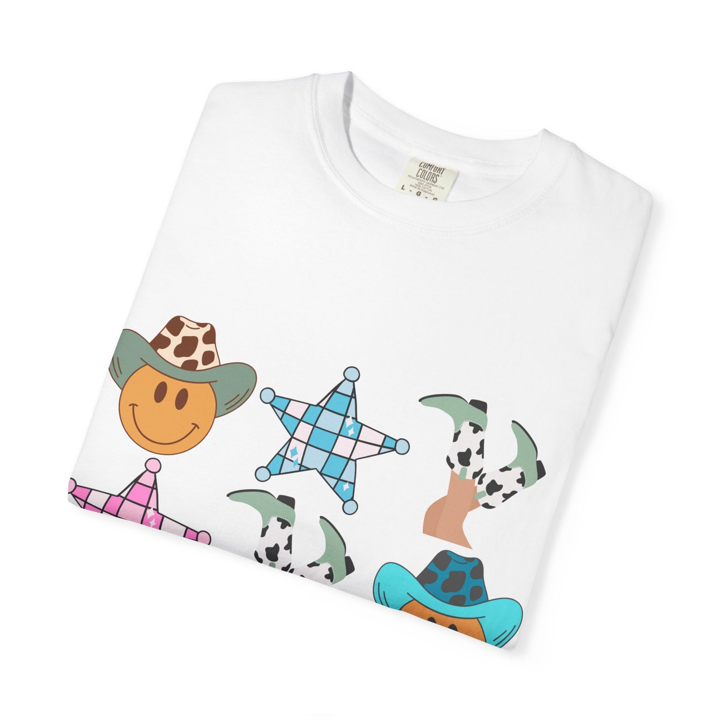 Cheerful Cowboy T-Shirt, Unisex Graphic Tee, Funny Summer Shirt, Casual Gift for Animal Lovers, Vacation Outfit, Fun Beach Wear