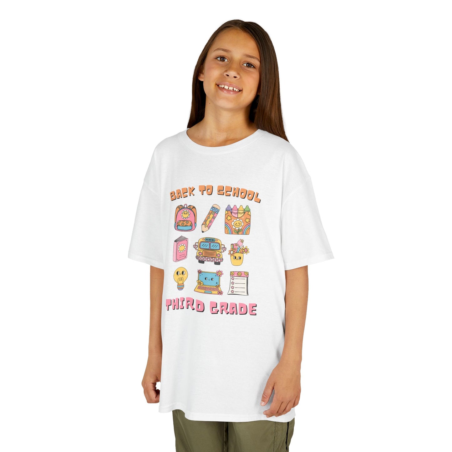 Back to School Kids Tee, Third Grade Shirt, Cute Kid's T-Shirt, Fun Classroom Apparel, School Outfit, Teacher Gift, Educational Wear