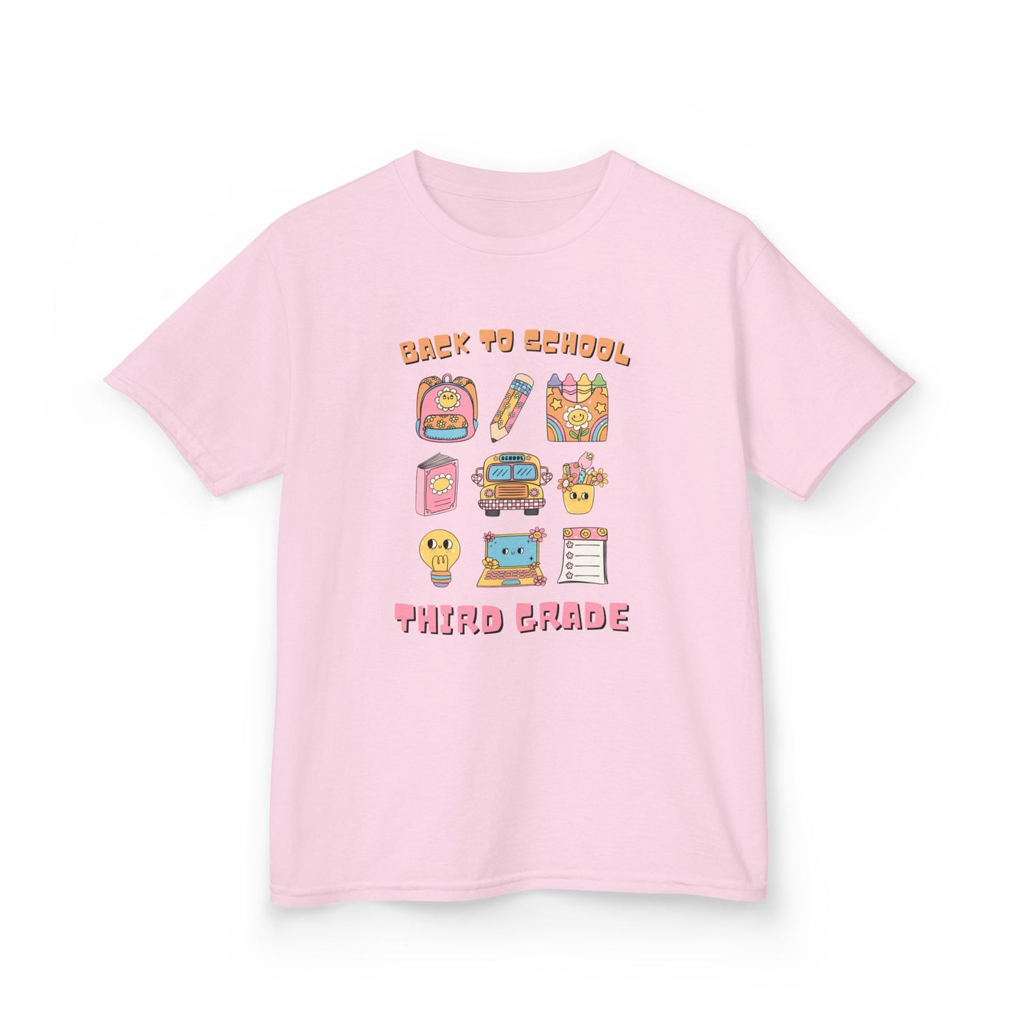 Back to School Kids Tee, Third Grade Shirt, Cute Kid's T-Shirt, Fun Classroom Apparel, School Outfit, Teacher Gift, Educational Wear
