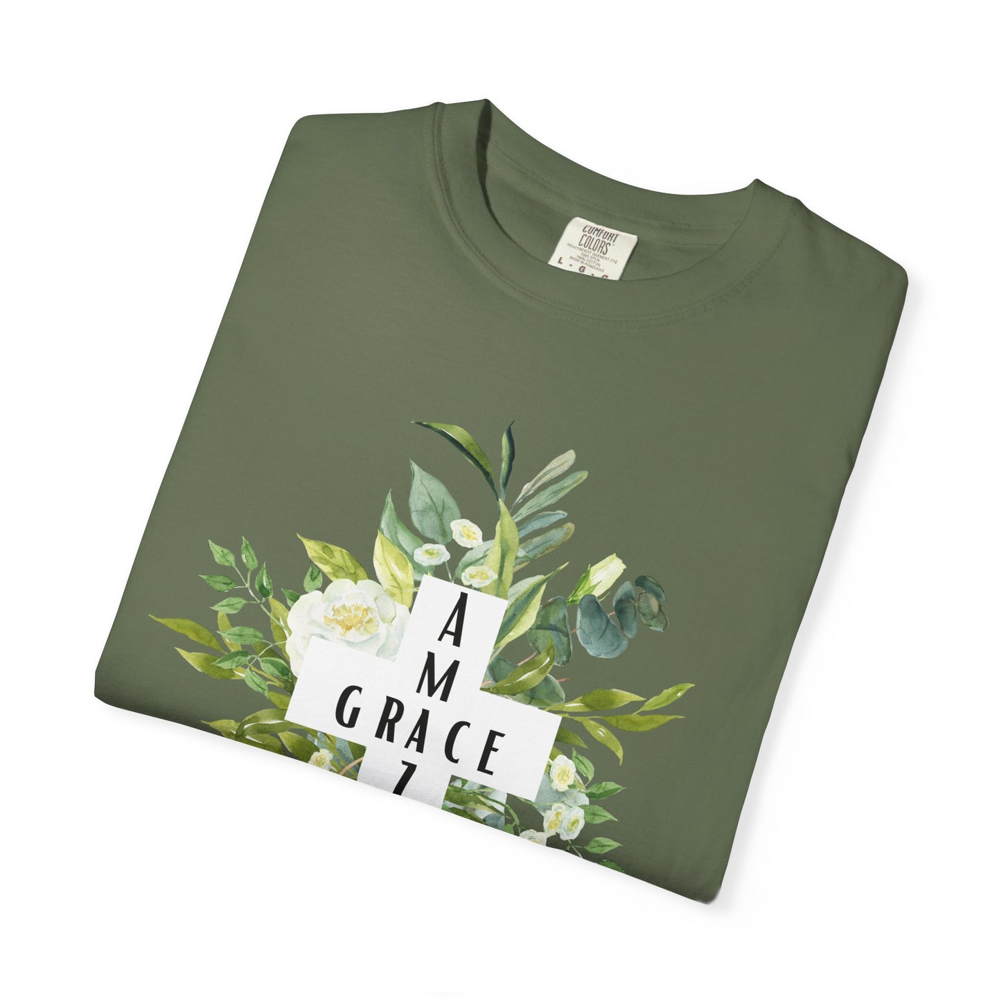 Botanical Grace T-Shirt, Unisex Tee, Nature Lover Gift, Motivational Shirt, Eco-Friendly Apparel, Floral Graphic Tee