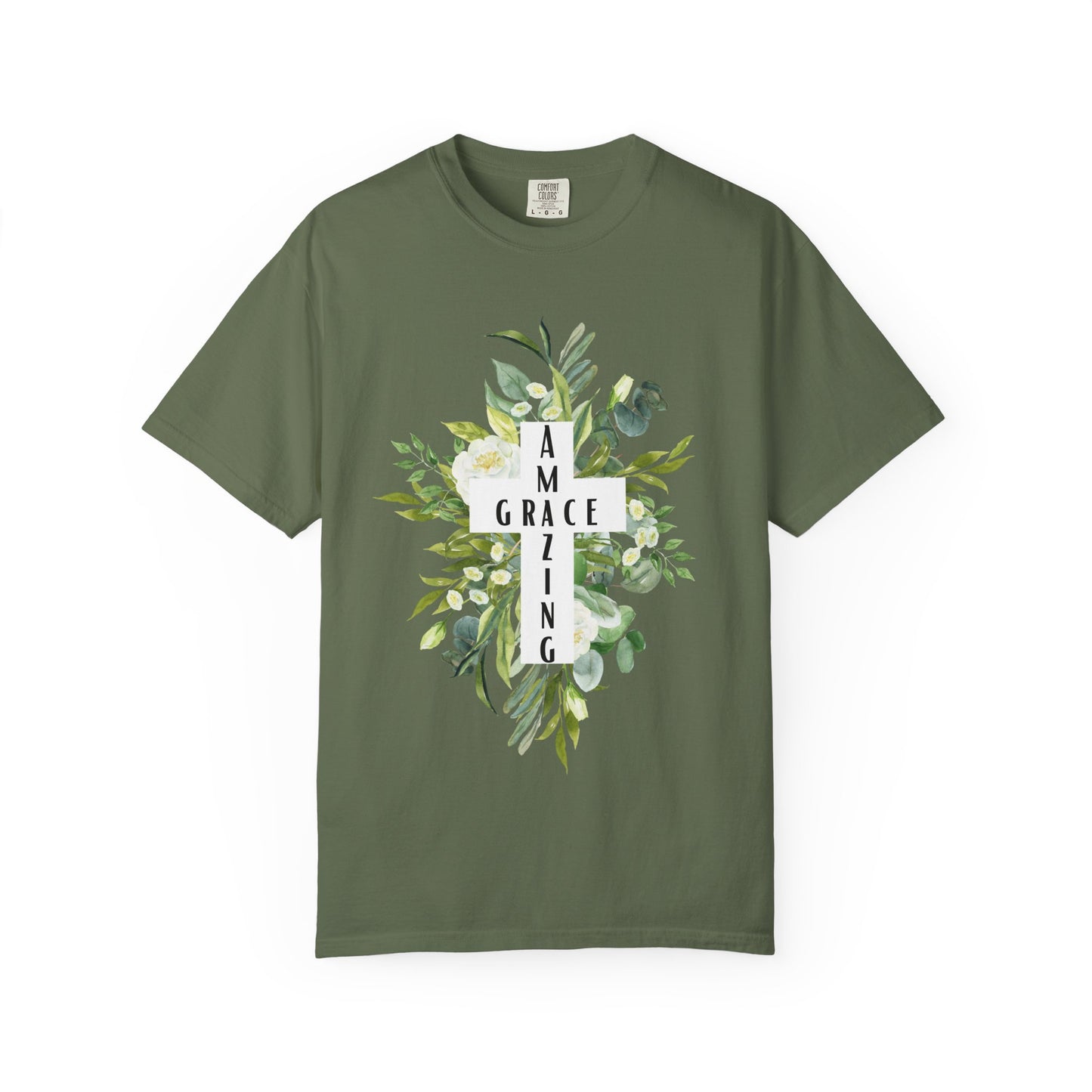 Botanical Grace T-Shirt, Unisex Tee, Nature Lover Gift, Motivational Shirt, Eco-Friendly Apparel, Floral Graphic Tee
