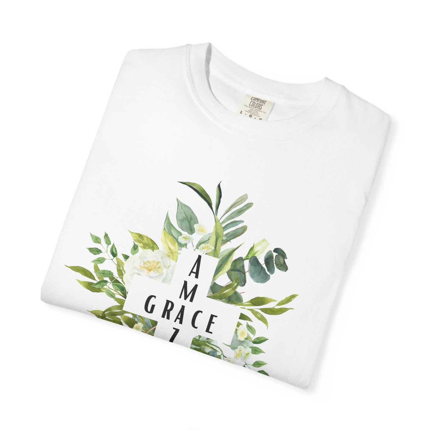 Botanical Grace T-Shirt, Unisex Tee, Nature Lover Gift, Motivational Shirt, Eco-Friendly Apparel, Floral Graphic Tee