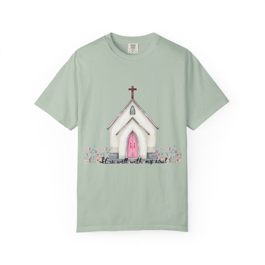 Charming Faith-Inspired T-Shirt, Inspirational Tee, Church Graphic Shirt, Casual Spiritual Wear, Gift for Believers, Religious Apparel