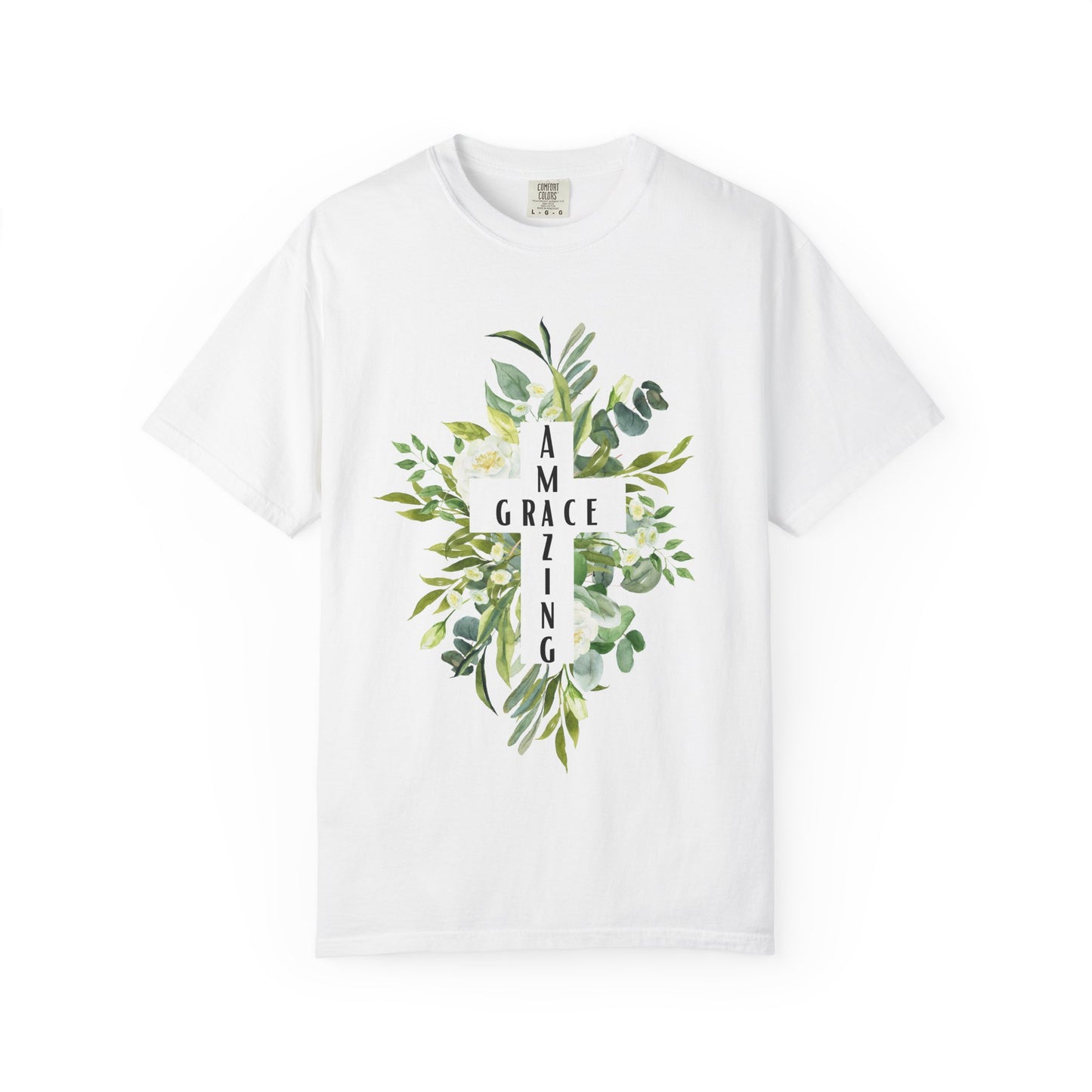 Botanical Grace T-Shirt, Unisex Tee, Nature Lover Gift, Motivational Shirt, Eco-Friendly Apparel, Floral Graphic Tee