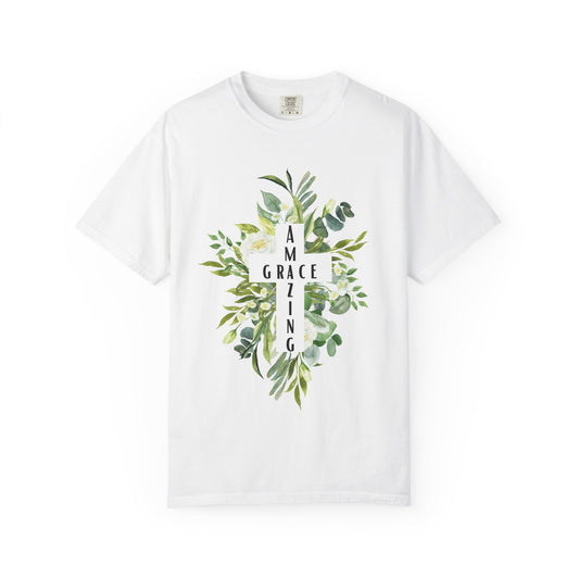 Botanical Grace T-Shirt, Unisex Tee, Nature Lover Gift, Motivational Shirt, Eco-Friendly Apparel, Floral Graphic Tee