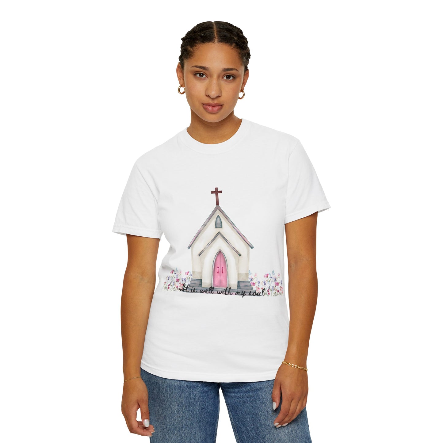 Charming Faith-Inspired T-Shirt, Inspirational Tee, Church Graphic Shirt, Casual Spiritual Wear, Gift for Believers, Religious Apparel
