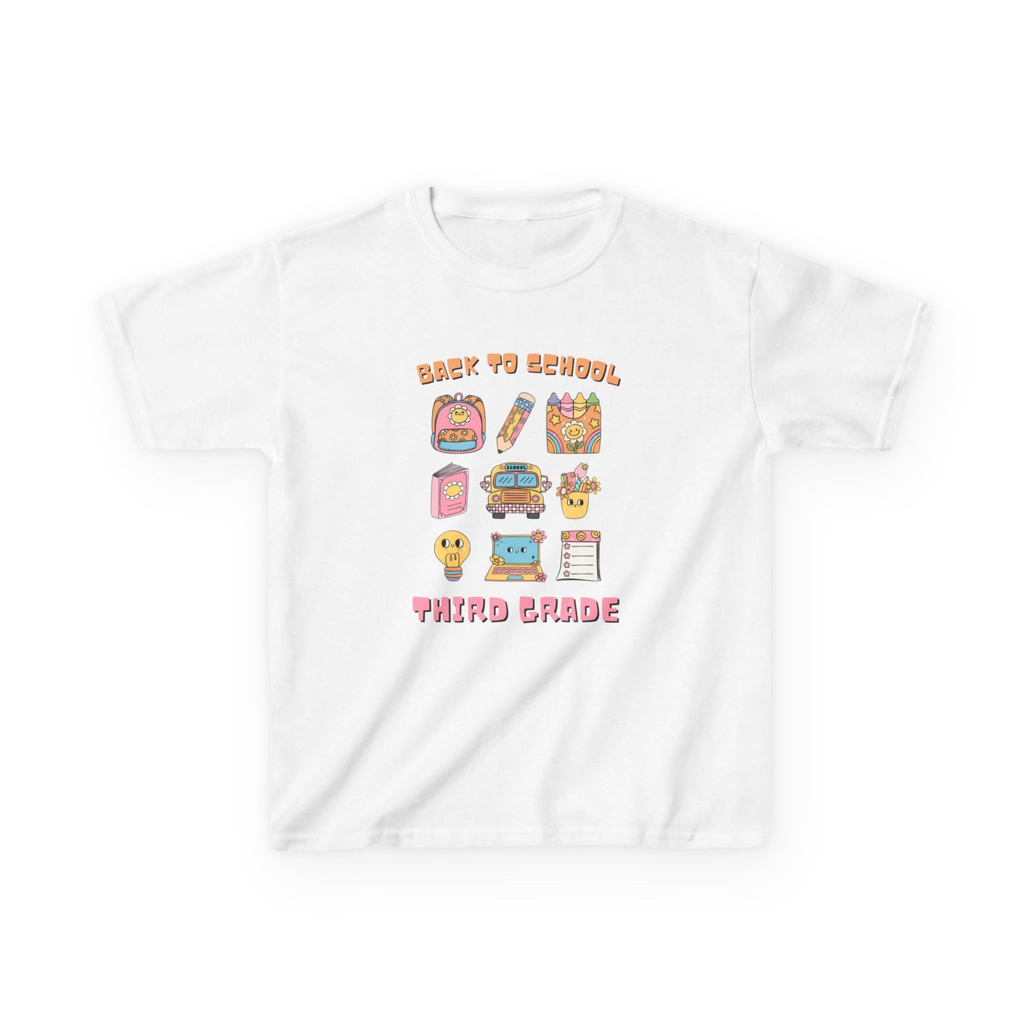 Back to School Kids Tee, Third Grade Shirt, Cute Kid's T-Shirt, Fun Classroom Apparel, School Outfit, Teacher Gift, Educational Wear