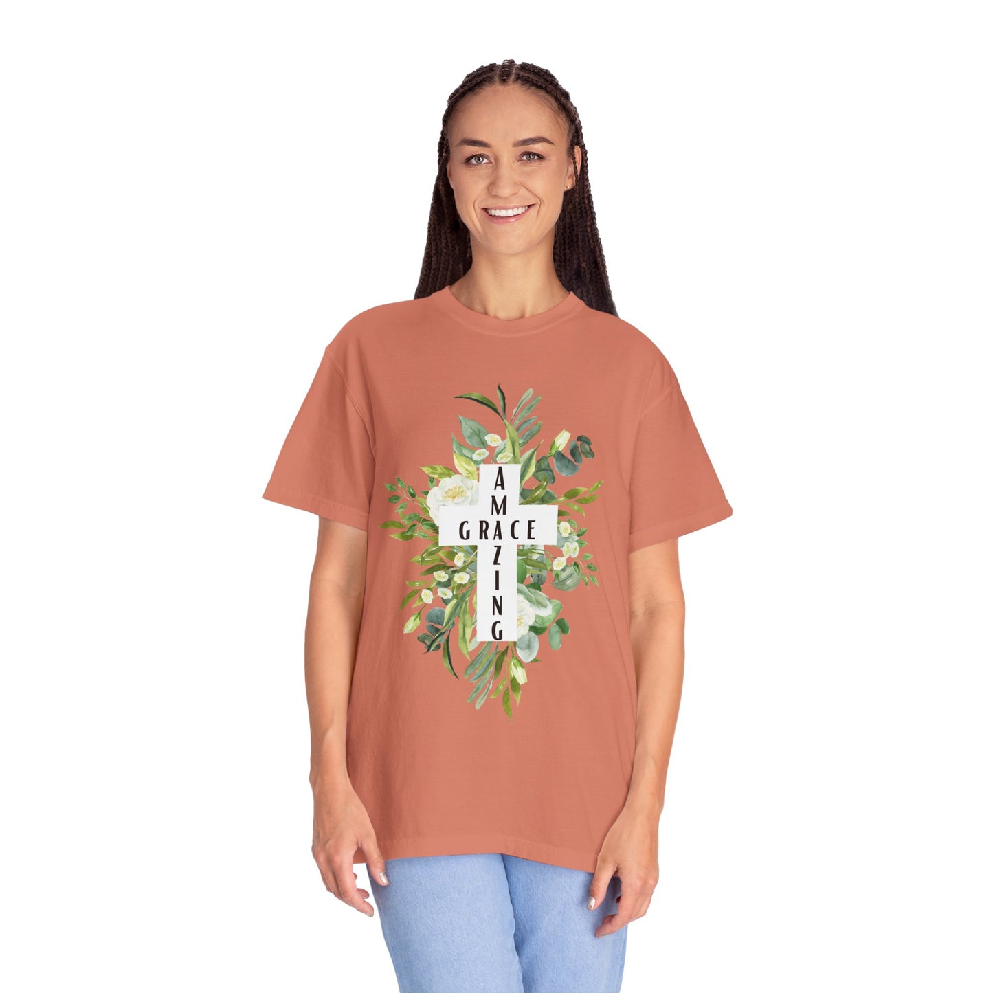 Botanical Grace T-Shirt, Unisex Tee, Nature Lover Gift, Motivational Shirt, Eco-Friendly Apparel, Floral Graphic Tee